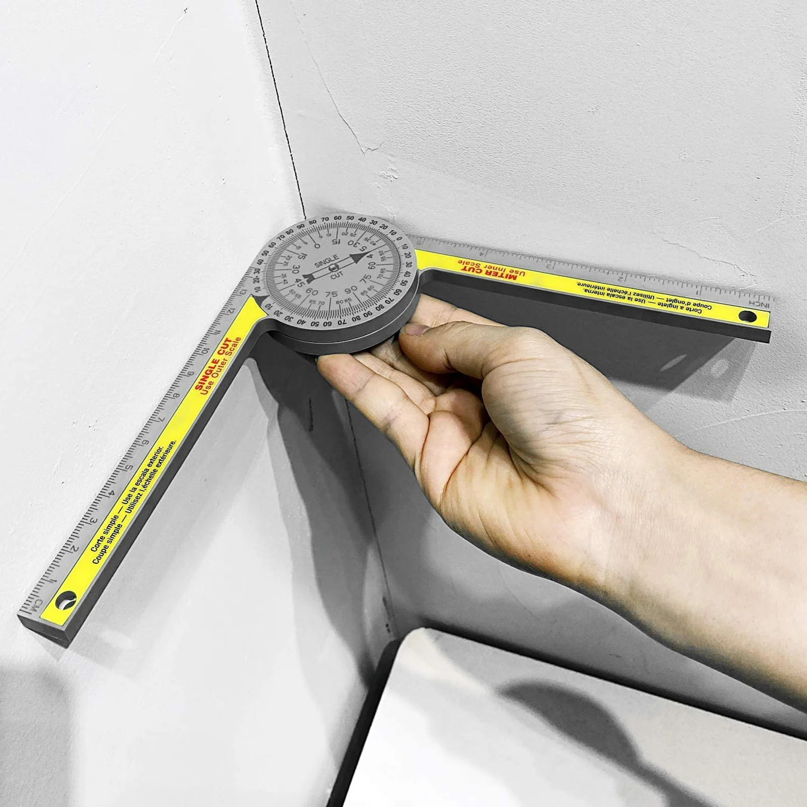 Woodworking Aluminum Miter Protractor Portable 360 Degree Saw Finder Gauge Goniometer Angle Finder Arm Measuring Ruler
Woodworking Aluminum Miter Protractor Portable 360 Degree Saw Finder Gauge Goniometer Angle Finder Arm Measuring Ruler