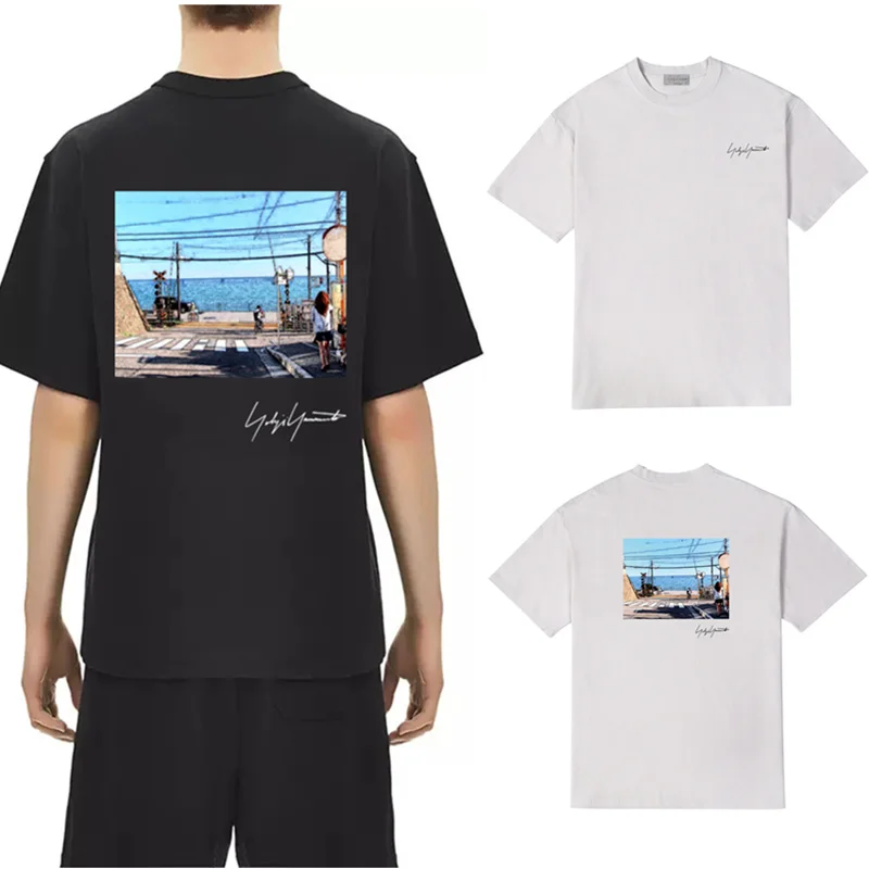 Летняя мужская футболка Y-3 Yohji Yamamoto 2024 с абстрактным принтом океана Y3, повседневные свободные топы с коротким рукавом для мужчин и женщин
Летняя мужская футболка Y-3 Yohji Yamamoto 2024 с абстрактным принтом океана Y3, повседневные свободные топы с коротким рукавом для мужчин и женщин