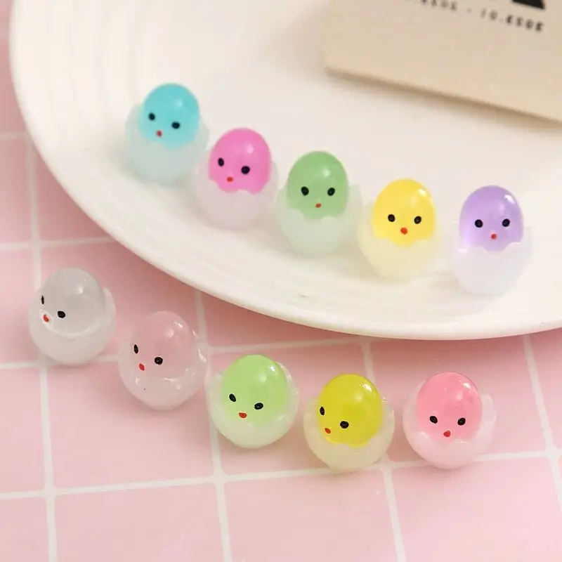 

10PCS Baby Room Decoration Resin Art Glow In The Dark Miniature Items Cute Things Deco Parts Home Accessories Gadgets For Gift