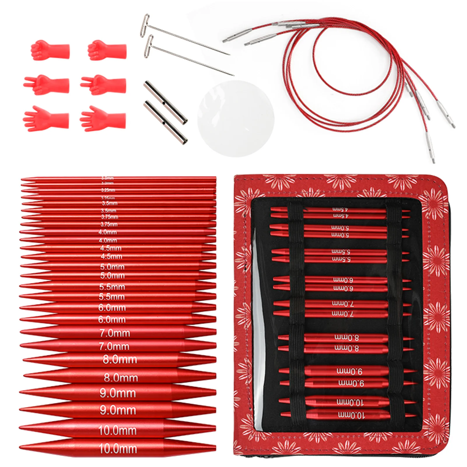 Circular Knitting Needle Set Lightweight Interchangeable Knitting Needles Kit DIY Hand Weaving Tools Kit With Storage Case
Circular Knitting Needle Set Lightweight Interchangeable Knitting Needles Kit DIY Hand Weaving Tools Kit With Storage Case