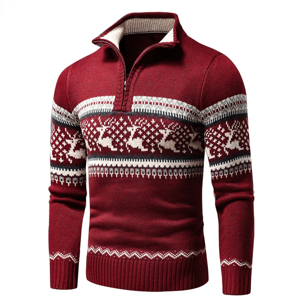 Men 2021 Autumn New Casual Jacquard Half Zip Polo Sweater Cardigan Jacket Men Winter Long Sleeve Mock Neck Sweater Pullover Men
Men 2021 Autumn New Casual Jacquard Half Zip Polo Sweater Cardigan Jacket Men Winter Long Sleeve Mock Neck Sweater Pullover Men