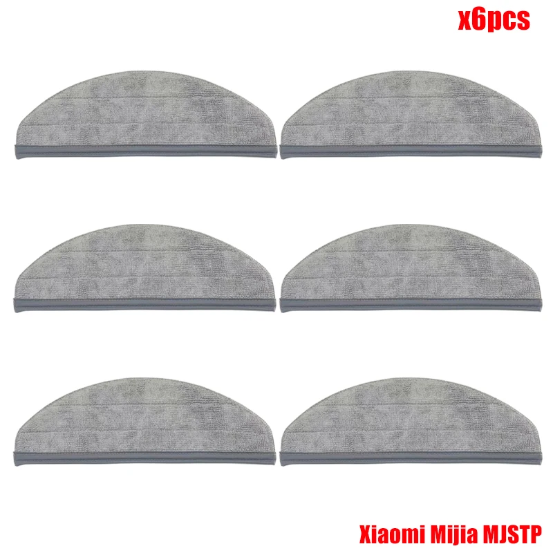 Сменные моющиеся тряпки для швабры для Xiaomi Mijia MJSTP, Роботизированный подметающий очиститель, швабры, накладки, запасные части, подходят для аксессуаров