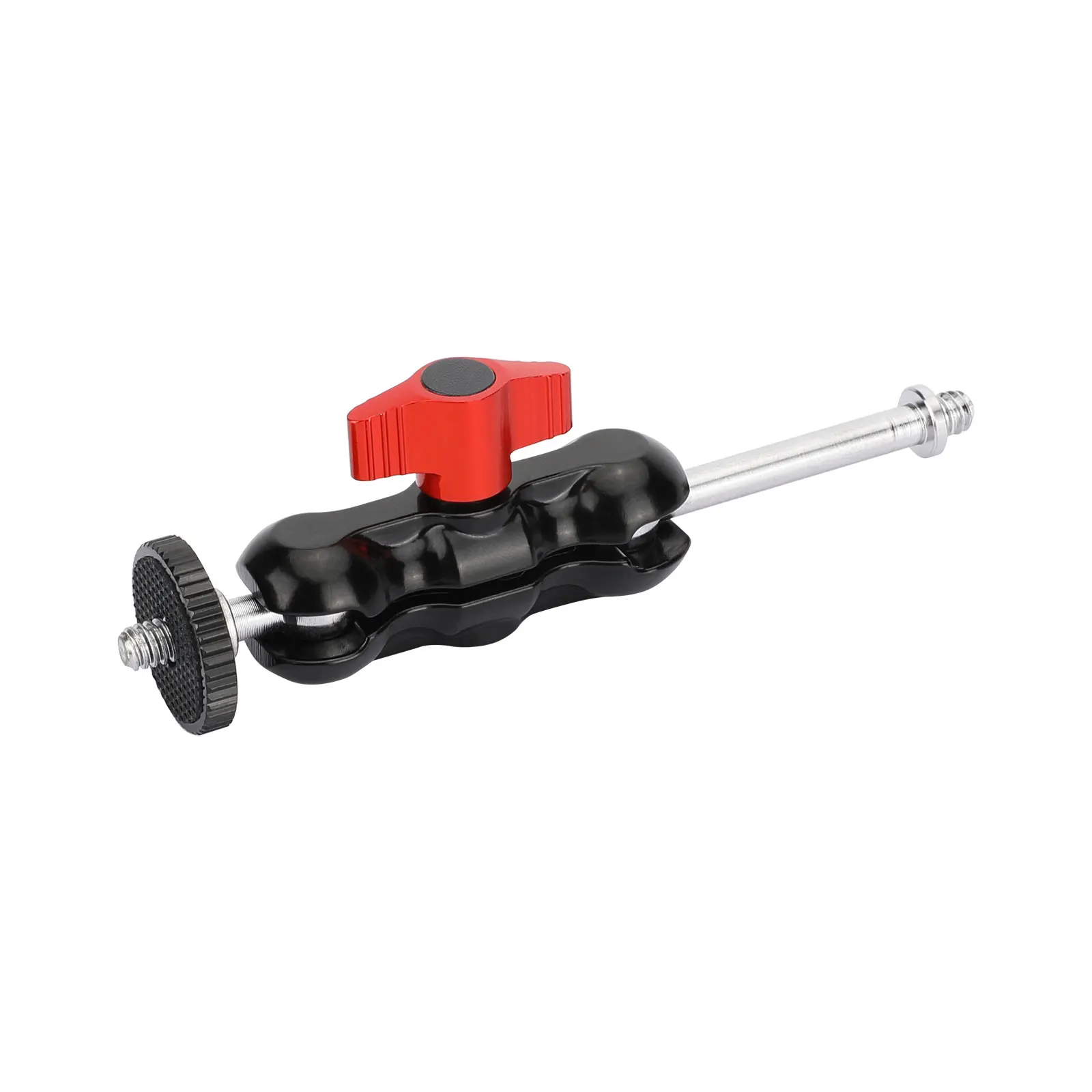 HDRIG Mini Ball Head Holder Support 360°Swivel 90°Tilt With Extended 1/4"-20 Thread Screw For Camera Monitor / Flashlight
HDRIG Mini Ball Head Holder Support 360°Swivel 90°Tilt With Extended 1/4"-20 Thread Screw For Camera Monitor / Flashlight