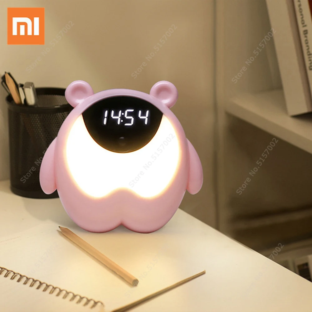 Xiaomi Cute Bear Time Bedside Alarm Clock Night Light RGB Wake Up Motion Sensor Music Lamp for Kids Gifts Baby Children Bedroom
Xiaomi Cute Bear Time Bedside Alarm Clock Night Light RGB Wake Up Motion Sensor Music Lamp for Kids Gifts Baby Children Bedroom