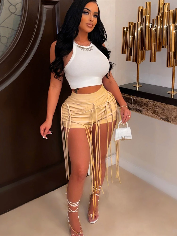 Habbris Summer Black Faux Leather Shorts For Women 2022 Brown High Waist Skinny Tassel Shorts Female Sexy Lace Up Booty Shorts
Habbris Summer Black Faux Leather Shorts For Women 2022 Brown High Waist Skinny Tassel Shorts Female Sexy Lace Up Booty Shorts