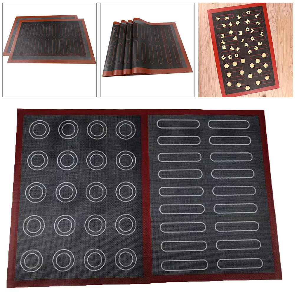 Silicone Baking Mat Non-Stick Oven Sheet Liner Pad Cookie Pad Rolling Dough Mat High Temperature Resistant Bakeware Liner
Silicone Baking Mat Non-Stick Oven Sheet Liner Pad Cookie Pad Rolling Dough Mat High Temperature Resistant Bakeware Liner