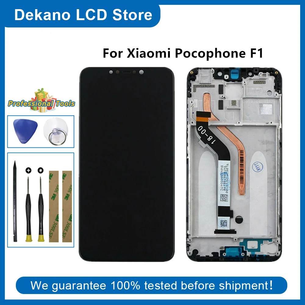 100% тест для Xiaomi Pocophone F1 ЖК-дисплей сенсорный экран дигитайзер в сборе с рамкой для Xiaomi Poco F1 сменные инструменты
100% тест для Xiaomi Pocophone F1 ЖК-дисплей сенсорный экран дигитайзер в сборе с рамкой для Xiaomi Poco F1 сменные инструменты