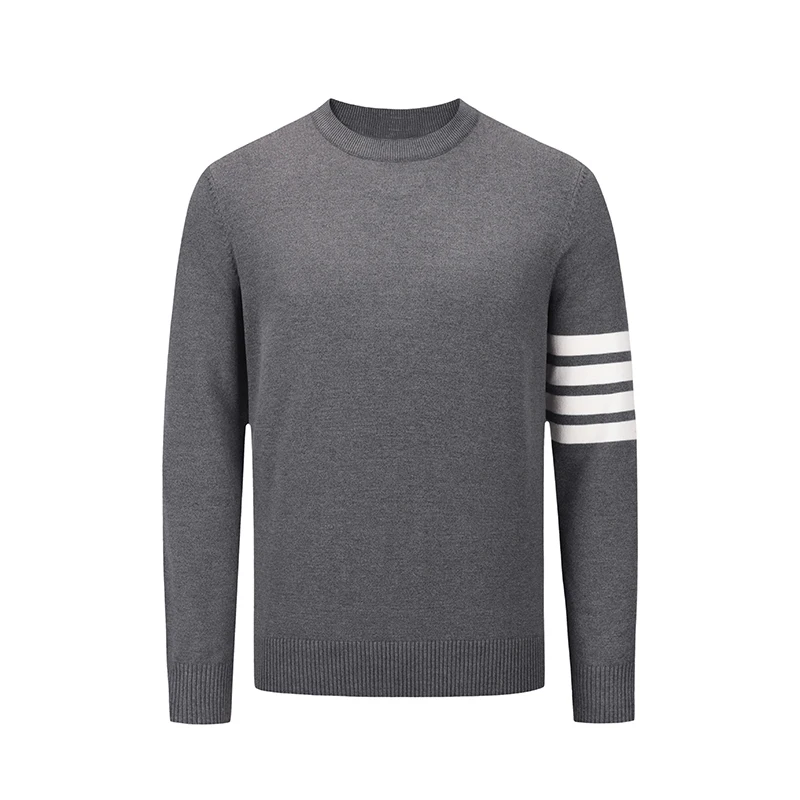 TB THOM Sweater 2022 New Arrival Fashion Brand Men's Coat Striped 4-Bar Dark Gray Crew Neck Pullover Korean Design TB Sweaters
TB THOM Sweater 2022 New Arrival Fashion Brand Men's Coat Striped 4-Bar Dark Gray Crew Neck Pullover Korean Design TB Sweaters