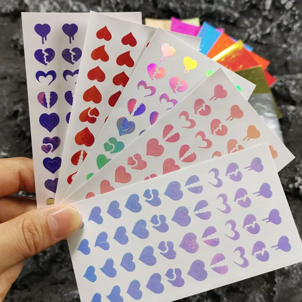 1PC 3D Laser Nail Sticker Holographic Love Heart Pattern Adhesive Decals Valentine's Day Gift DIY Manicure Nail Art Decoration
1PC 3D Laser Nail Sticker Holographic Love Heart Pattern Adhesive Decals Valentine's Day Gift DIY Manicure Nail Art Decoration