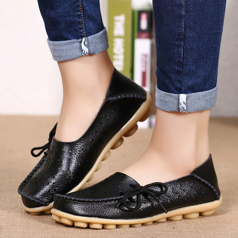 Women Flats Fashion Genuine Leather Hollow Casual Shoes Woman Moccasins Shoes For Women 2022 Lace Up Soft Shoes Female Plus Size
Women Flats Fashion Genuine Leather Hollow Casual Shoes Woman Moccasins Shoes For Women 2022 Lace Up Soft Shoes Female Plus Size