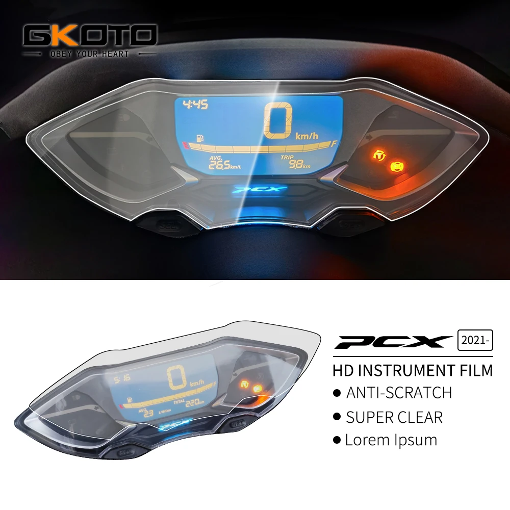 For Honda PCX160 PCX 160 2021-2022 PCX125 2021 Motorcycle Scratch Cluster Screen Dashboard Protection Sticker Instrument Film
For Honda PCX160 PCX 160 2021-2022 PCX125 2021 Motorcycle Scratch Cluster Screen Dashboard Protection Sticker Instrument Film