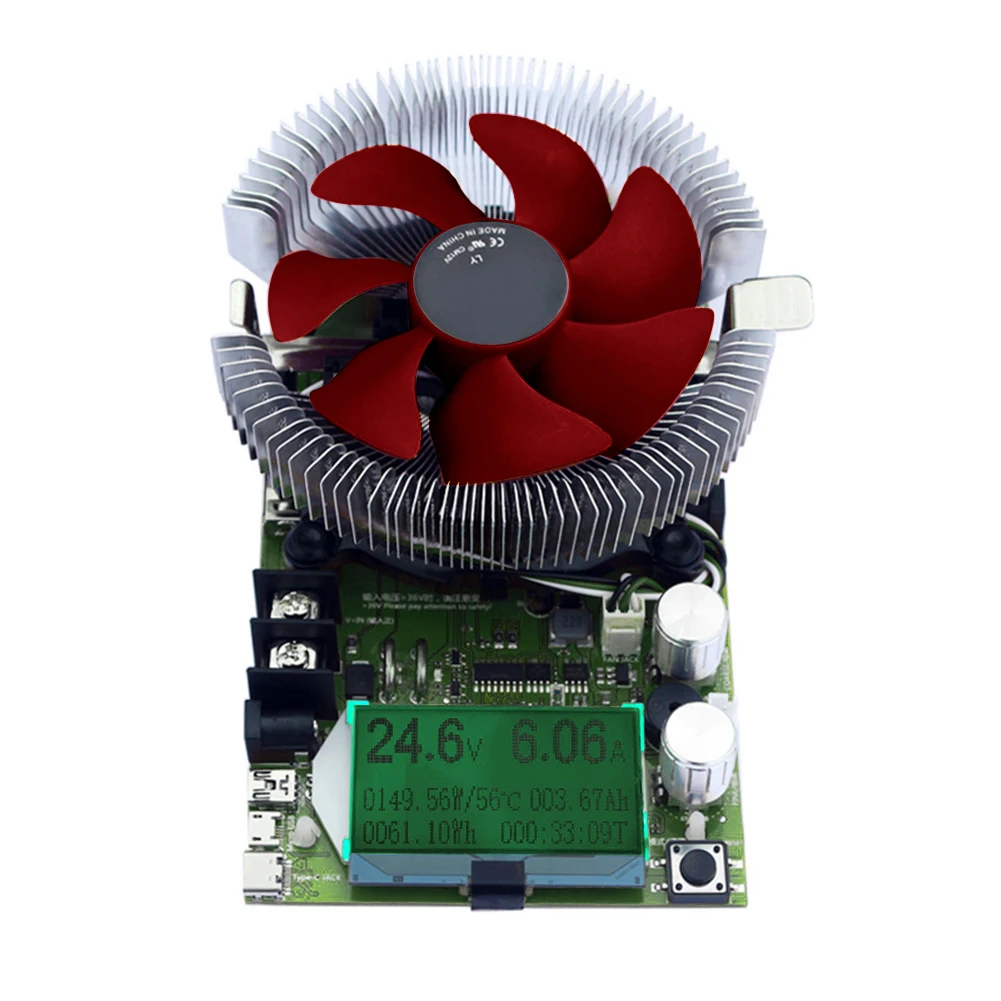 150W Discharge Meter Board Digital Adjustable Module Smart Constant Current Battery Capacity Tester Power Supply Electronic Load
150W Discharge Meter Board Digital Adjustable Module Smart Constant Current Battery Capacity Tester Power Supply Electronic Load