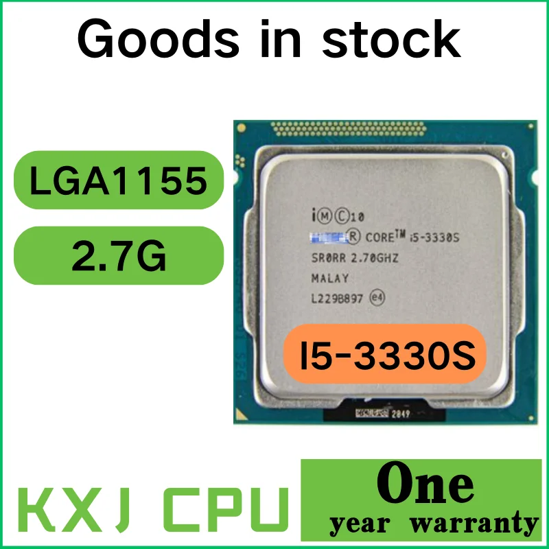 

Intel Core i5 3330S i5-3330S Processor 6M Cache, 2.7GHz LGA1155 Desktop CPU Desktop Processor I5 3330S