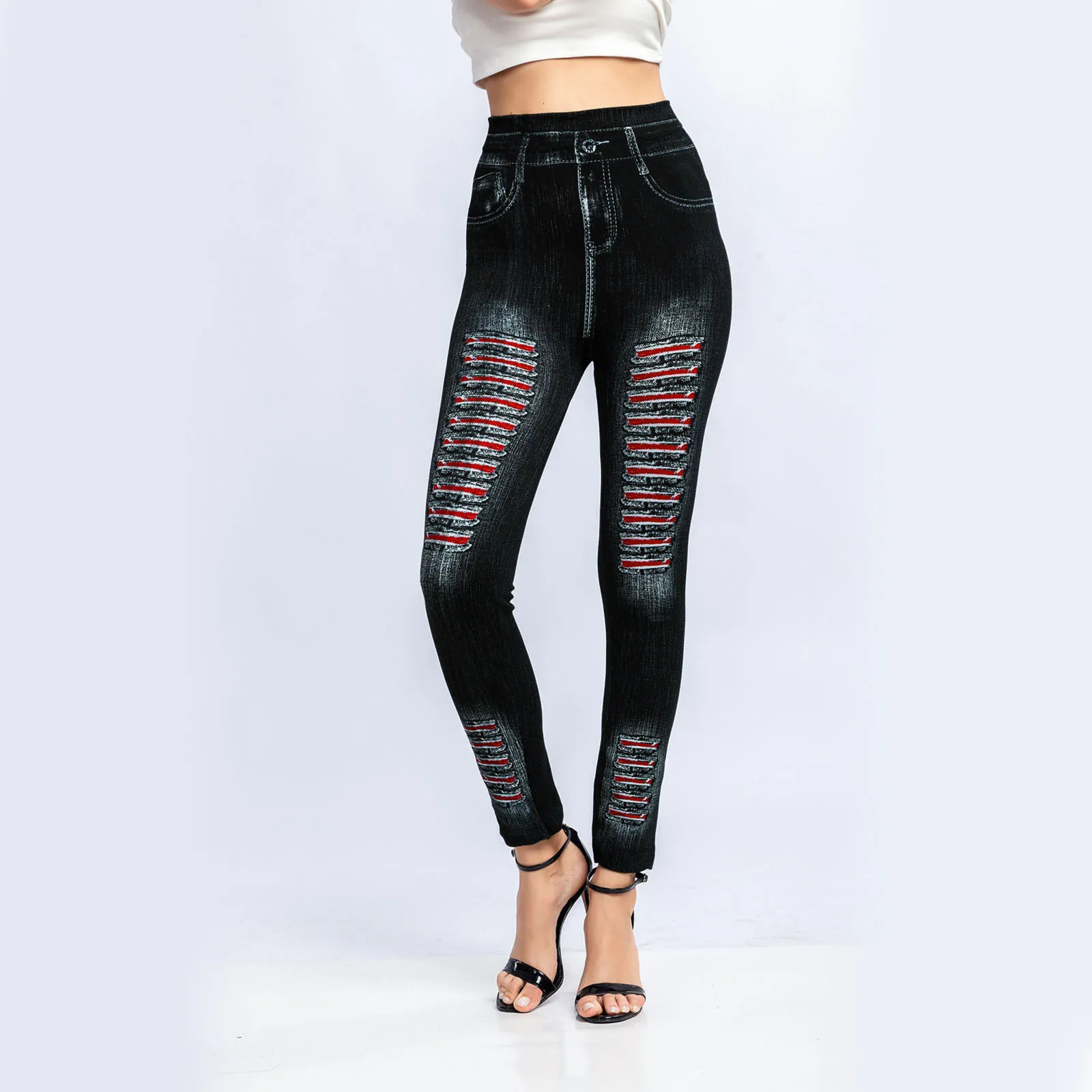 Повседневные Брюки Для Женщин, эластичные джинсы, леггинсы, Термолеггинсы с рисунком в полоску, имитация масляного цвета, женские леггинсы ...
Повседневные Брюки Для Женщин, эластичные джинсы, леггинсы, Термолеггинсы с рисунком в полоску, имитация масляного цвета, женские леггинсы ...