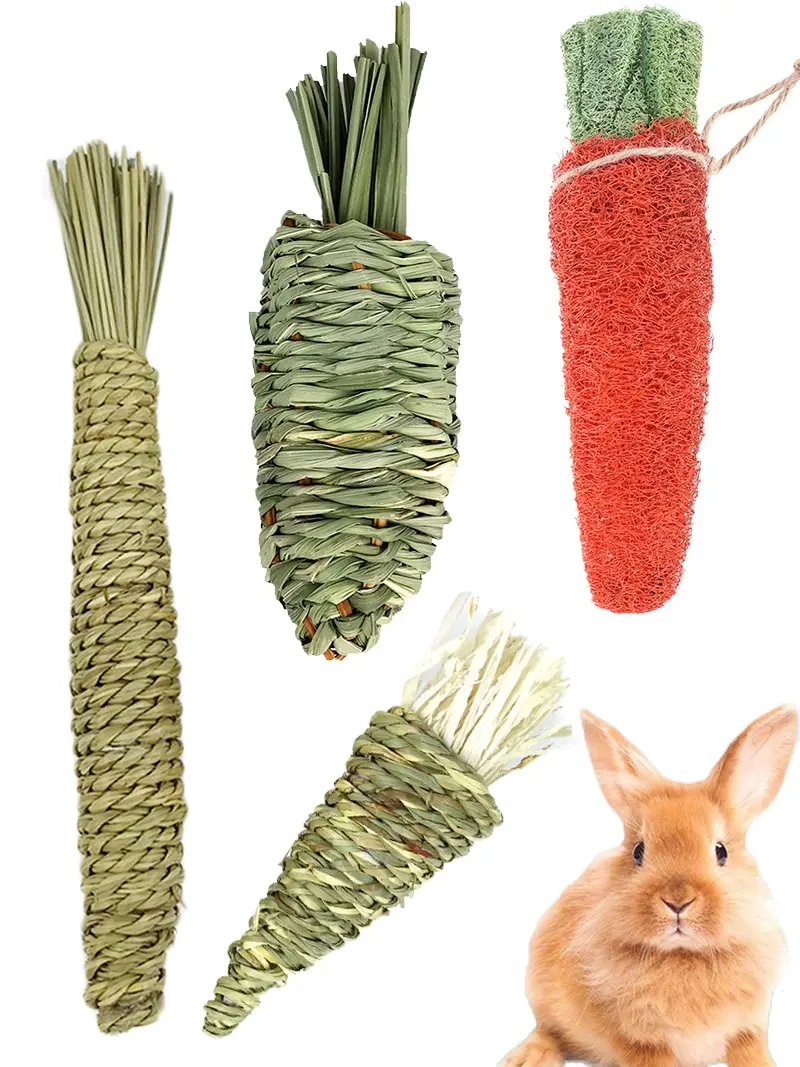 Small Animal Treat Rabbit Chew Carrot Toy All Natural Nutritious Molar Toy Handmade For Rabbit Hamster Guinea Pig Small Animals
Small Animal Treat Rabbit Chew Carrot Toy All Natural Nutritious Molar Toy Handmade For Rabbit Hamster Guinea Pig Small Animals