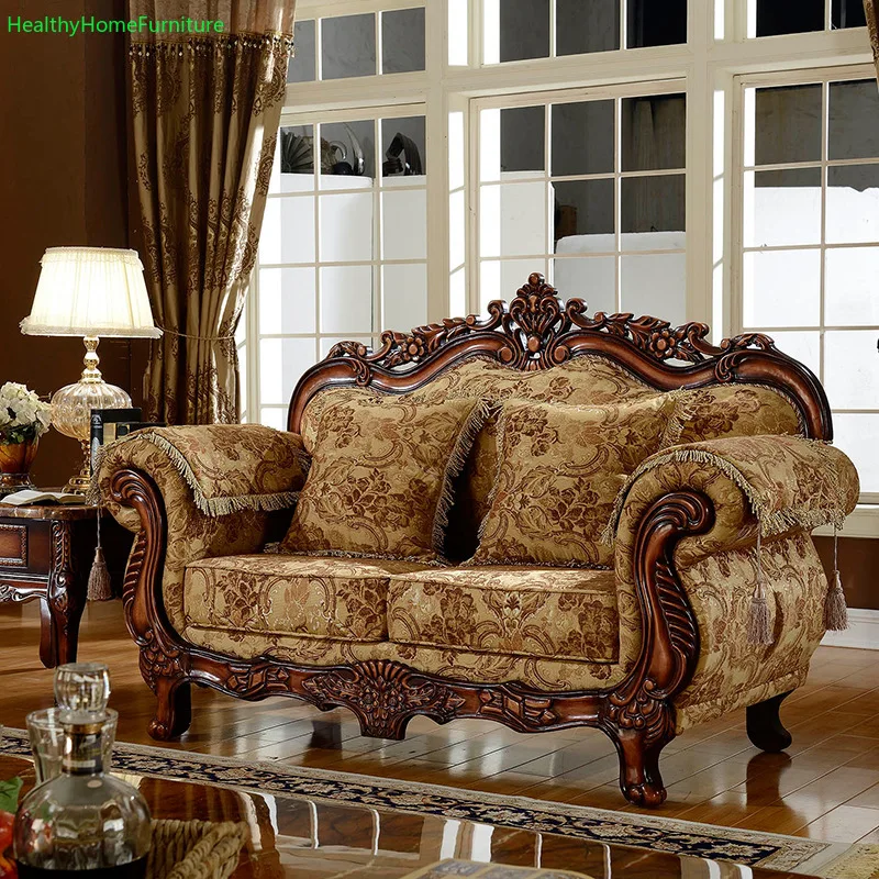 European fabric Sofa Sectional Living Room Furniture Solid Wood Carved Leather Sofa Couch Apartment loveseat Chaise Longue Chair
European fabric Sofa Sectional Living Room Furniture Solid Wood Carved Leather Sofa Couch Apartment loveseat Chaise Longue Chair