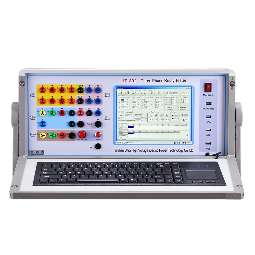 HT-802 Protection Omicron Relay Test Set 3 Phase Electrical Secondary Current Injection Relay Tester
HT-802 Protection Omicron Relay Test Set 3 Phase Electrical Secondary Current Injection Relay Tester