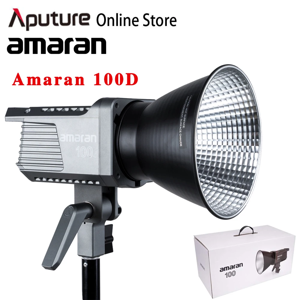 Aputure Amaran 100D LED Video 130W CRI95+ TLCI96+ 39,500 lux@1m Bluetooth App Control 8 Lighting Effects DC/AC Power Supply
Aputure Amaran 100D LED Video 130W CRI95+ TLCI96+ 39,500 lux@1m Bluetooth App Control 8 Lighting Effects DC/AC Power Supply