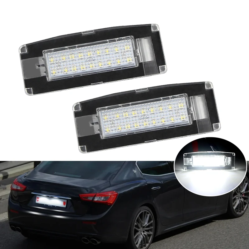 Комплект Из 2 Светодиодных Фонарей Подсветки Номерного Знака Для Maserati Ghibli M157 2014-2020, Совместимые С CANbus
Комплект Из 2 Светодиодных Фонарей Подсветки Номерного Знака Для Maserati Ghibli M157 2014-2020, Совместимые С CANbus