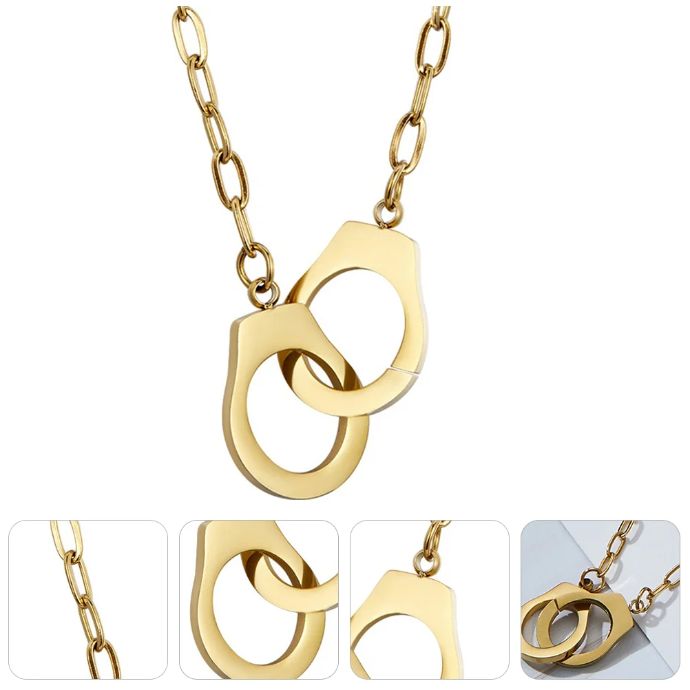 Interlocking Necklace Handcuff Choker Neck Link Chain Valentine's Day Necklace
Interlocking Necklace Handcuff Choker Neck Link Chain Valentine's Day Necklace