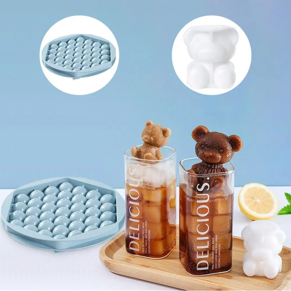Silicone Mold Bear Shape Maker Chocolate Cake Mould Colorful Round Ice Mould Plastic Ice Hockey Mold Kitchen Accessrices
Silicone Mold Bear Shape Maker Chocolate Cake Mould Colorful Round Ice Mould Plastic Ice Hockey Mold Kitchen Accessrices