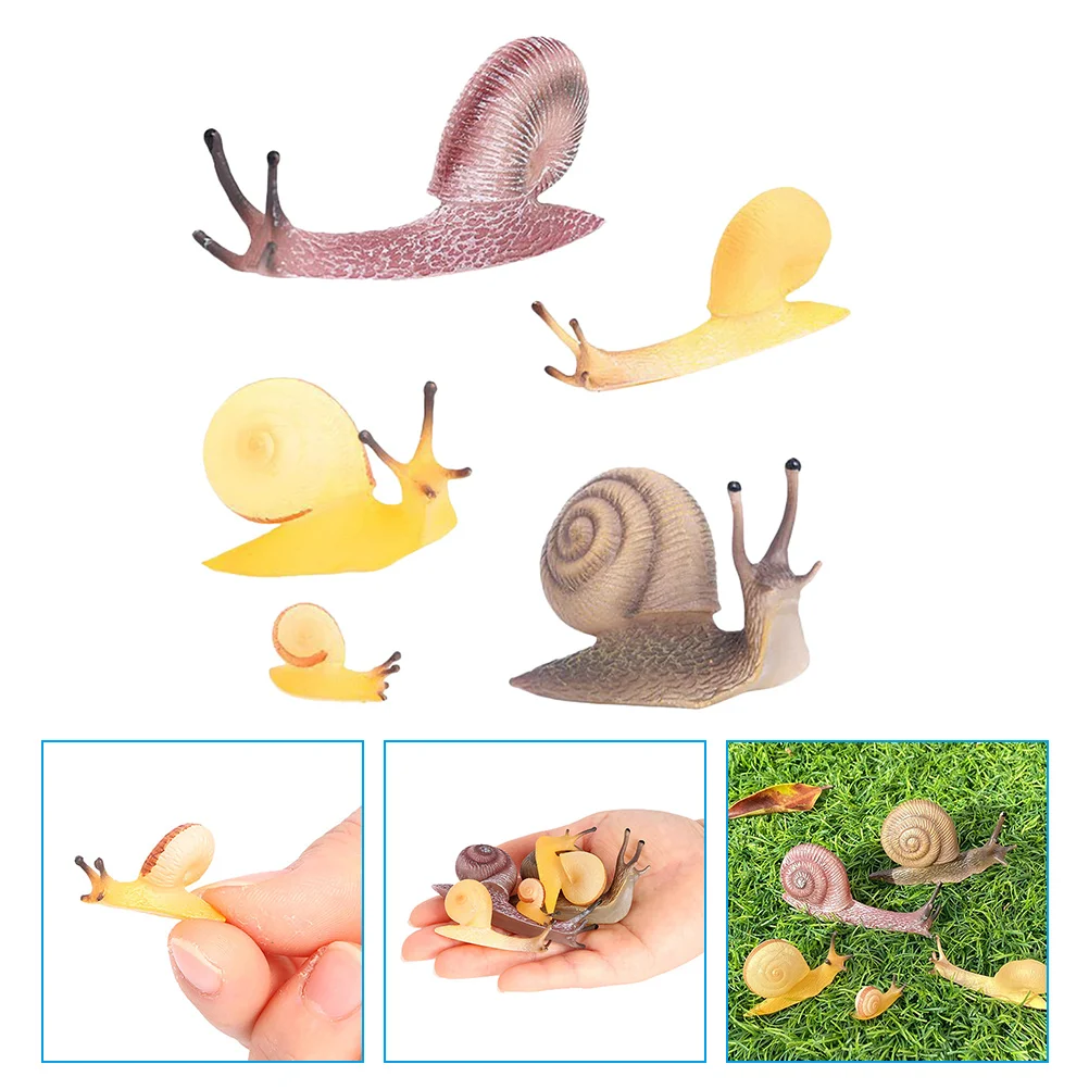 5 Pcs Simulation Snail Toy Model Decoration Cognitive Sand Table Toys Micro Animal Figure Ornament Snails
5 Pcs Simulation Snail Toy Model Decoration Cognitive Sand Table Toys Micro Animal Figure Ornament Snails