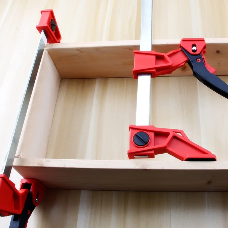 Quick Release Grip F Clamps Ratchet Bar Clamps Wood Bar Clamps One-Handed Quick Release Grip Bar Clamp for Woodworking B03E 
Quick Release Grip F Clamps Ratchet Bar Clamps Wood Bar Clamps One-Handed Quick Release Grip Bar Clamp for Woodworking B03E