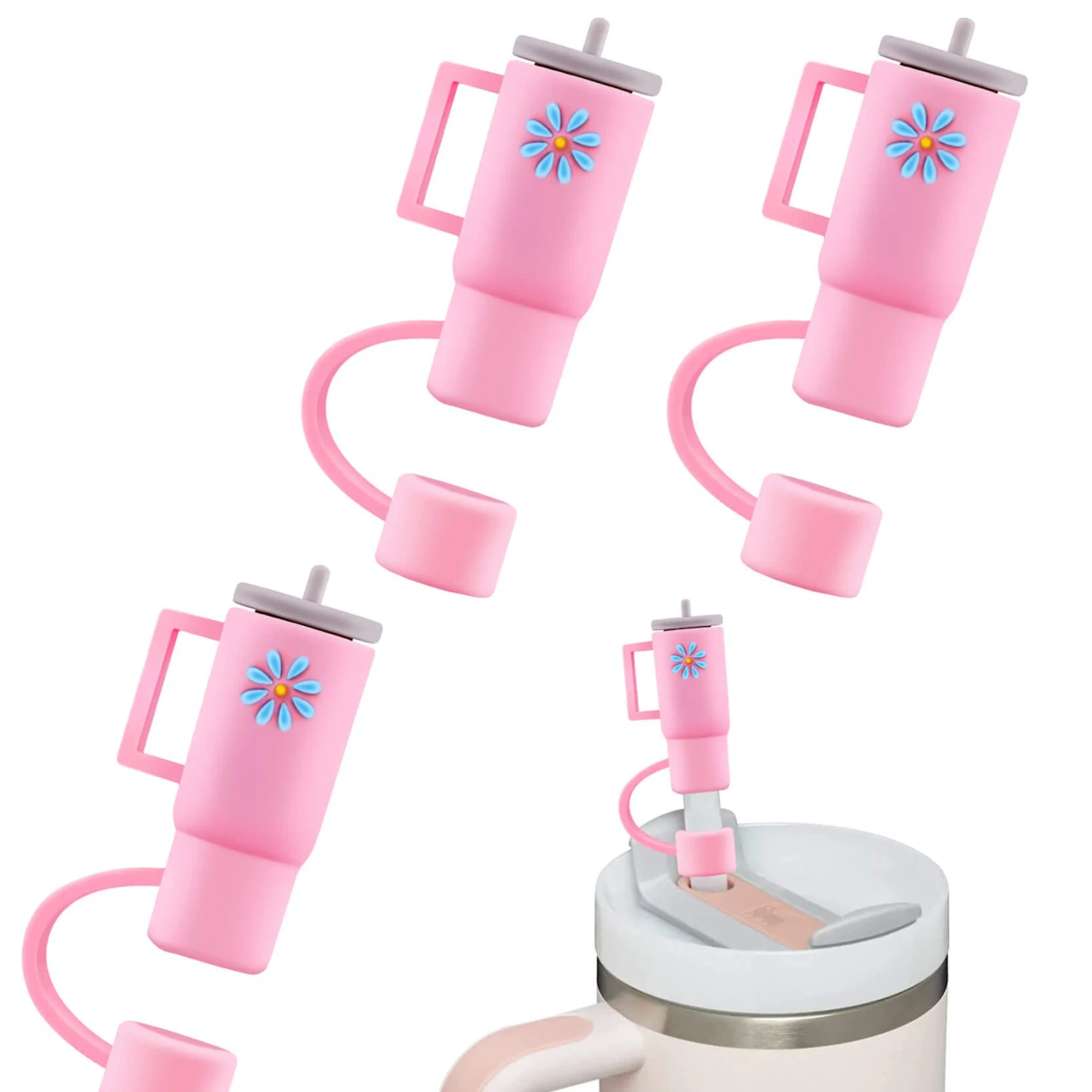 4Pcs Cartoon Silicone Straw Stopper Cap Fit With Stanley Cup Tools Drinking Dust Cap Splash Proof Plugs It Glass Cup Decoration
4Pcs Cartoon Silicone Straw Stopper Cap Fit With Stanley Cup Tools Drinking Dust Cap Splash Proof Plugs It Glass Cup Decoration