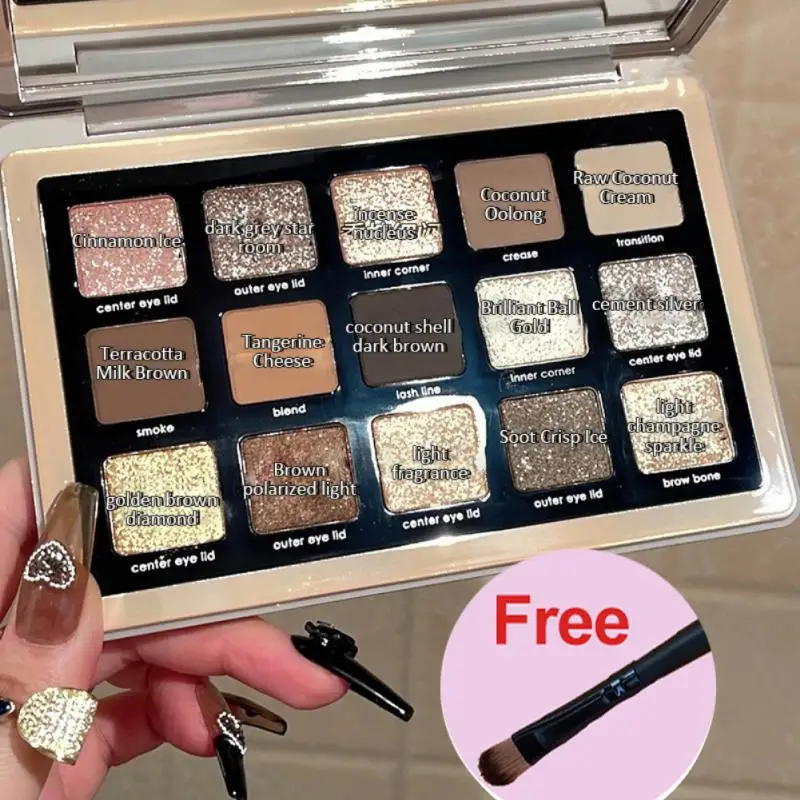 Hot Eye Shadow Palette & Free Brush Glitter Eyeshadow Palette Shiny Eye Shadow Eye Pigments Cosmetics Maquillaje
Hot Eye Shadow Palette & Free Brush Glitter Eyeshadow Palette Shiny Eye Shadow Eye Pigments Cosmetics Maquillaje