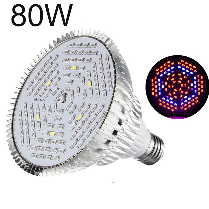 New 80W LED Grow Light E27 Lamp Bulb For Plant Hydroponic Full Spectrum Growing Lamp Bulbs
New 80W LED Grow Light E27 Lamp Bulb For Plant Hydroponic Full Spectrum Growing Lamp Bulbs