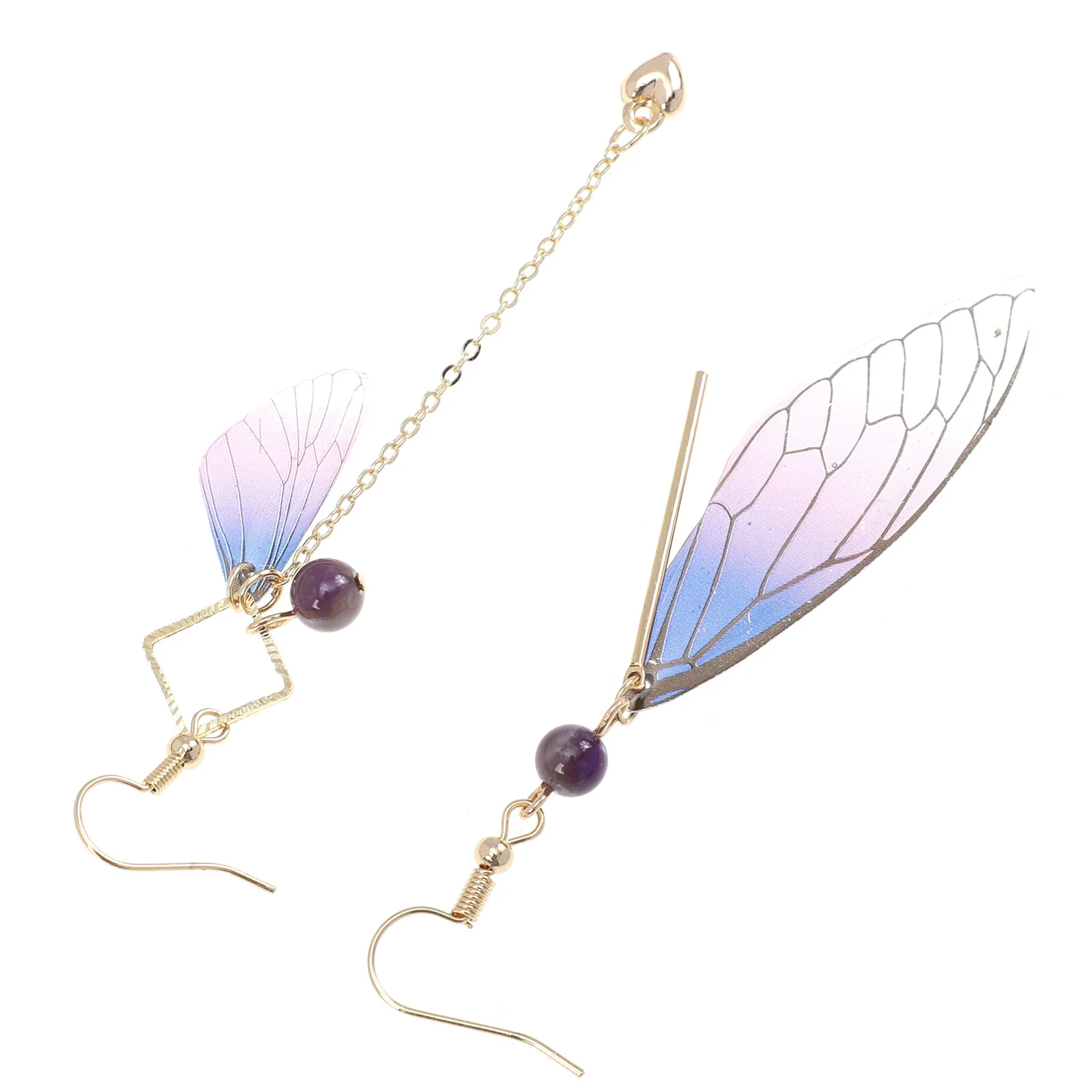 Butterfly Earrings Bride Tassel Pendants Drop Asymmetrical Decorations Resin Cicada Wing Miss 
Butterfly Earrings Bride Tassel Pendants Drop Asymmetrical Decorations Resin Cicada Wing Miss