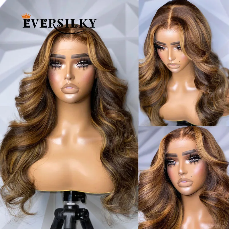 Eversilky Indian Long Wavy Highlight Honey Brown Human Hair Wigs for Women Glueless 5x5 Lace Closure Wigs Natural Hairline Remy
Eversilky Indian Long Wavy Highlight Honey Brown Human Hair Wigs for Women Glueless 5x5 Lace Closure Wigs Natural Hairline Remy