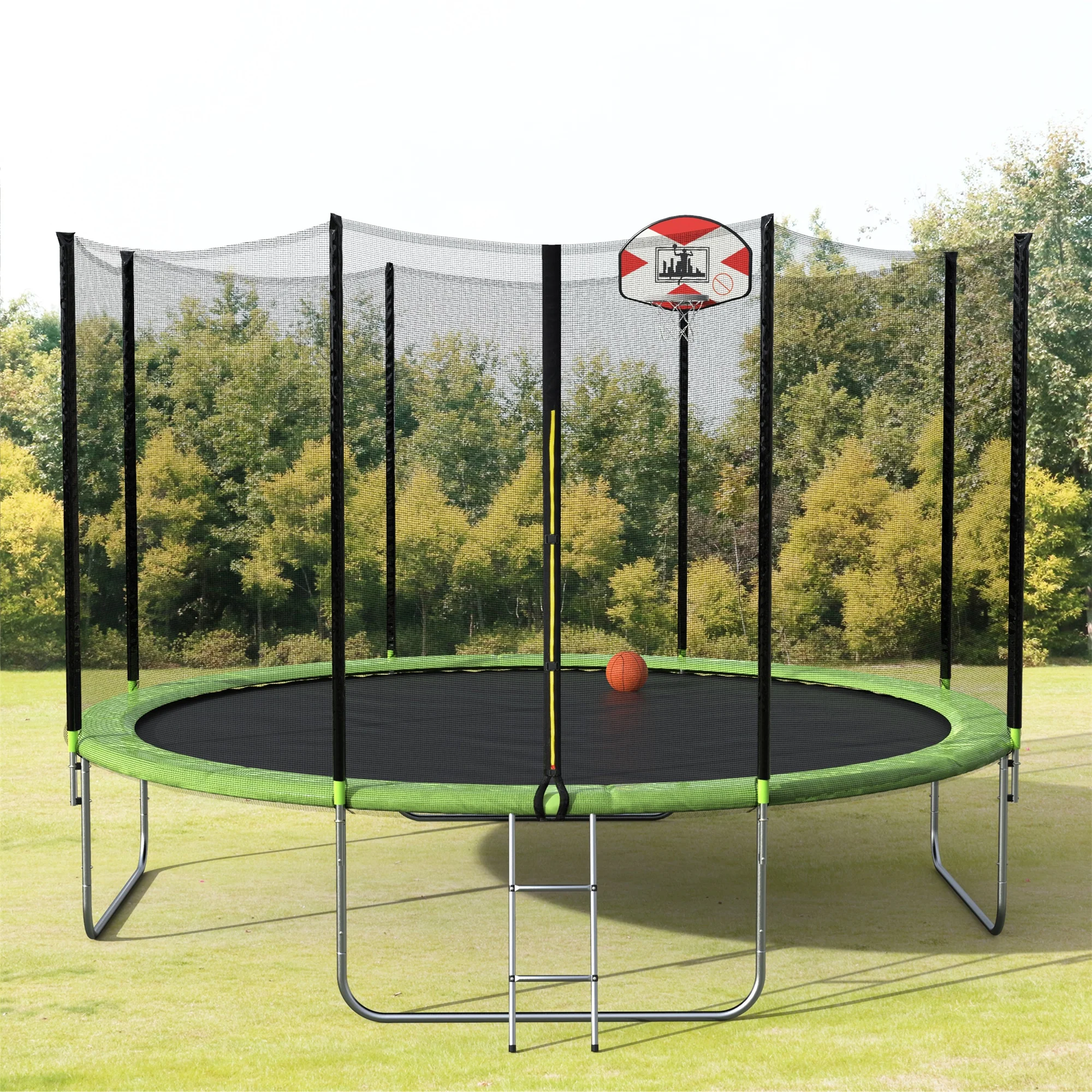 Home Sport Fitness 14FT Round Trampoline With Safety Enclosure Basketball Hoop And Ladder Kids Exercise Equipment Trampoline
Home Sport Fitness 14FT Round Trampoline With Safety Enclosure Basketball Hoop And Ladder Kids Exercise Equipment Trampoline