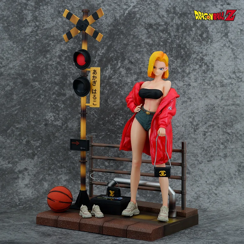 Dragon Ball Gk Trend Artificial Man No. 18 Standing Dragon Ball Statue Anime Hand-made Model Ornament Cyborg 18 Figure Sexy Toys
Dragon Ball Gk Trend Artificial Man No. 18 Standing Dragon Ball Statue Anime Hand-made Model Ornament Cyborg 18 Figure Sexy Toys