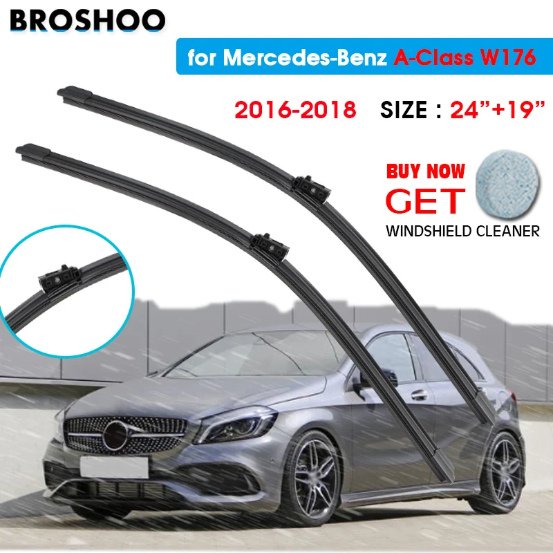 Car Wiper Blade For Mercedes Benz A-Class W176 24"+19" 2016-2018 Auto Windscreen Windshield Wipers Blades Window Wash
Car Wiper Blade For Mercedes Benz A-Class W176 24"+19" 2016-2018 Auto Windscreen Windshield Wipers Blades Window Wash