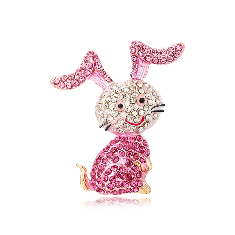 New Cartoon Pink Brooch Fashion Studded With Crystal Versatile Dress Accessories
New Cartoon Pink Brooch Fashion Studded With Crystal Versatile Dress Accessories