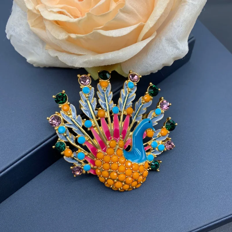 Timeless Wonder Enamel Geo Peacock Brooch Pins for Women Designer Jewelry Runway Rare Luxury Brand Gift Top Rare Vintage 5382
Timeless Wonder Enamel Geo Peacock Brooch Pins for Women Designer Jewelry Runway Rare Luxury Brand Gift Top Rare Vintage 5382
