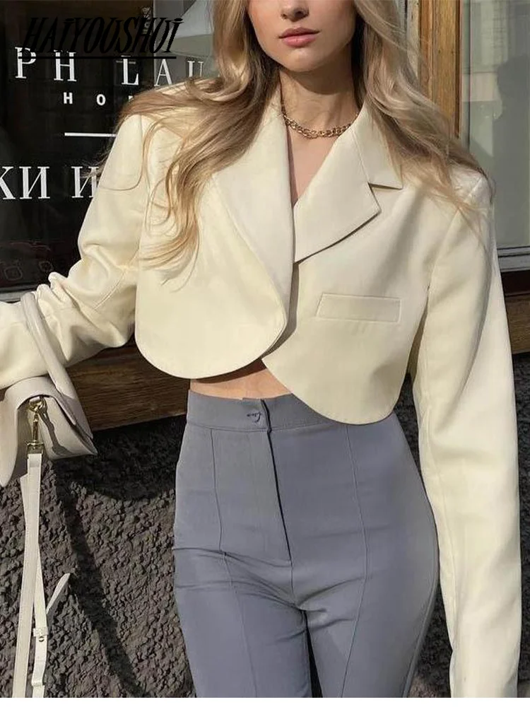 2022 Fashion Woman Blazer Chic and Elegant Korean Style Cropped Jacket Spring Autumn Short Female Suit Blazers Casual Coats
2022 Fashion Woman Blazer Chic and Elegant Korean Style Cropped Jacket Spring Autumn Short Female Suit Blazers Casual Coats