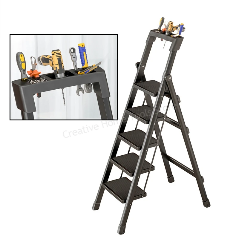 Folding Ladder Carbon Steel Thickened Telescopic Step Ladders Indoor Herringbone Mobile Stairs Portable Anti-slip Step Tool
Folding Ladder Carbon Steel Thickened Telescopic Step Ladders Indoor Herringbone Mobile Stairs Portable Anti-slip Step Tool