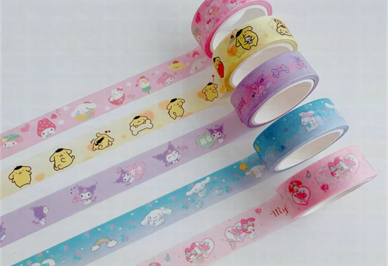 Kawaii Sanrio японские милые мультфильмы Mymelody Tear 5 метров и технические наклейки Материал Cinnamoroll ручная аккаунт 
Kawaii Sanrio японские милые мультфильмы Mymelody Tear 5 метров и технические наклейки Материал Cinnamoroll ручная аккаунт