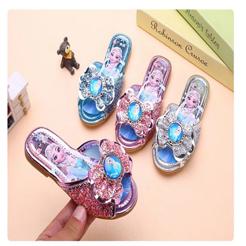 Disney Frozen Anna Elsa Girls Summer Children Lovely Soft Bottom Outdoor Slippers Cartoon Princess Flat Kids Non Slip Hole Shoes
Disney Frozen Anna Elsa Girls Summer Children Lovely Soft Bottom Outdoor Slippers Cartoon Princess Flat Kids Non Slip Hole Shoes