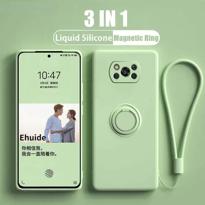 For Xiaomi Poco M4 Pro X4 X3 NFC M3 F4 GT Case Liquid Silicone Ring Holder Strap Cover For Redmi Note 11 10 9 8 Pro Plus 10A 10C
For Xiaomi Poco M4 Pro X4 X3 NFC M3 F4 GT Case Liquid Silicone Ring Holder Strap Cover For Redmi Note 11 10 9 8 Pro Plus 10A 10C