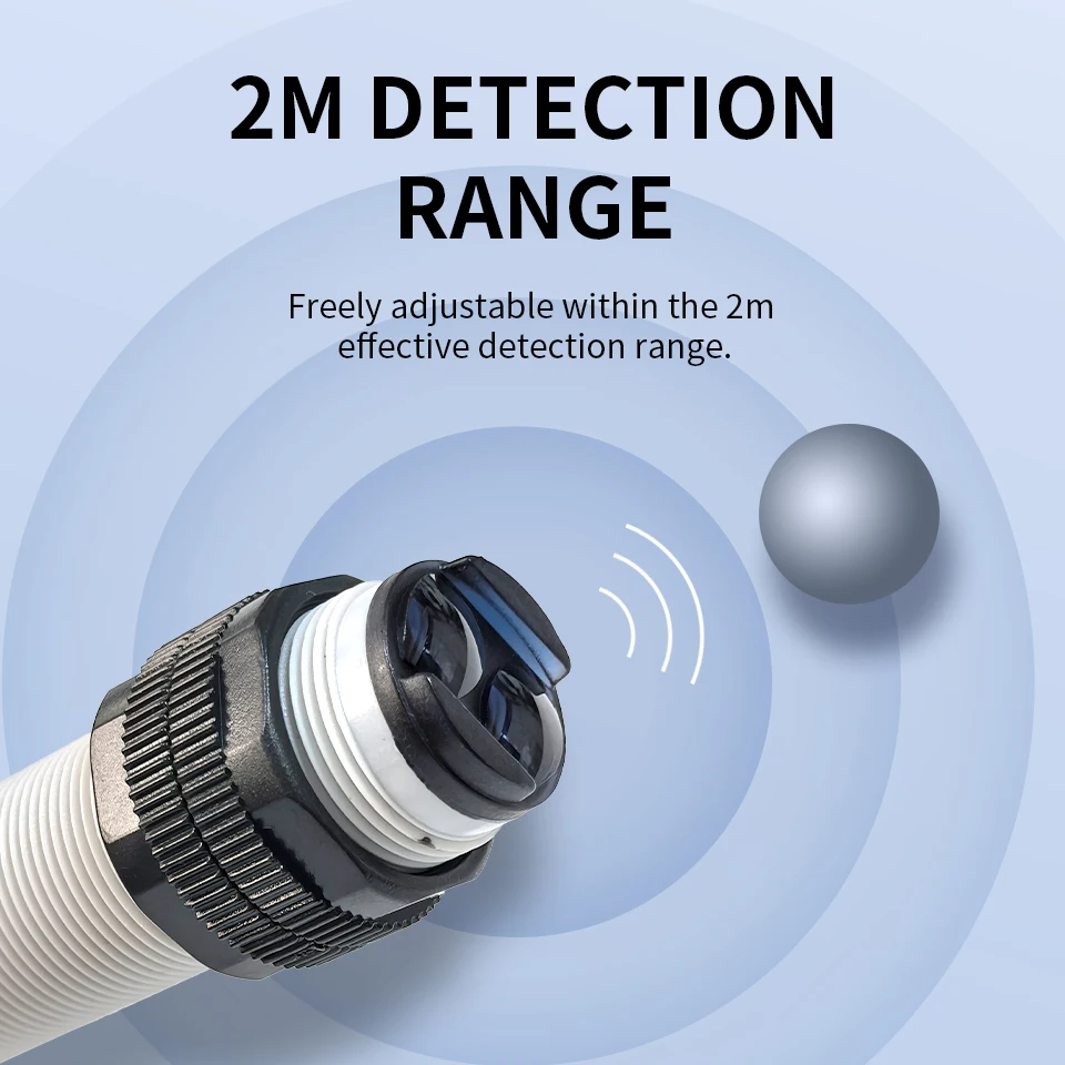 Фотоэлектрический переключатель M18, инфракрасный светоотражающий датчик PNP NO + NC dc 4 провода, расстояние отражения зеркала 2 м, 1 шт.
Фотоэлектрический переключатель M18, инфракрасный светоотражающий датчик PNP NO + NC dc 4 провода, расстояние отражения зеркала 2 м, 1 шт.
