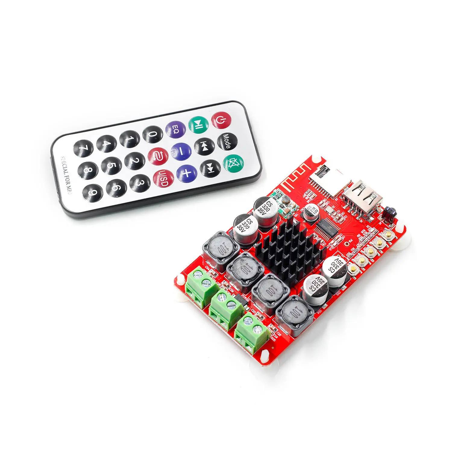 UTFTPA3116 50W*2 Bluetooth Receiver Digital Audio Amplifier Board TF card U-disk Player FM Radio with Remote Controller
UTFTPA3116 50W*2 Bluetooth Receiver Digital Audio Amplifier Board TF card U-disk Player FM Radio with Remote Controller