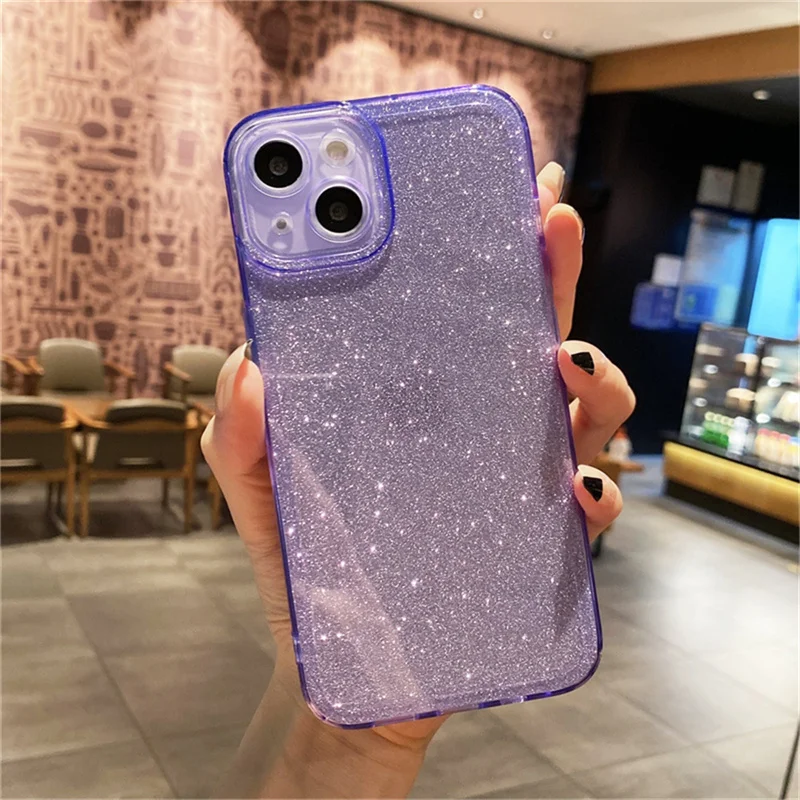 Силиконовый чехол Ottwn однотонного цвета для iPhone 12 модный блестящий телефона 13 11 Pro