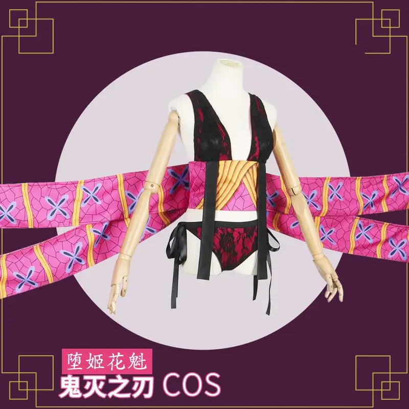 Anime Demon Slayers Kimetsu No Yaiba Daki Cosplay Costume Headwear Sexy Uniform Girls Women Halloween Carnival Clothes
Anime Demon Slayers Kimetsu No Yaiba Daki Cosplay Costume Headwear Sexy Uniform Girls Women Halloween Carnival Clothes