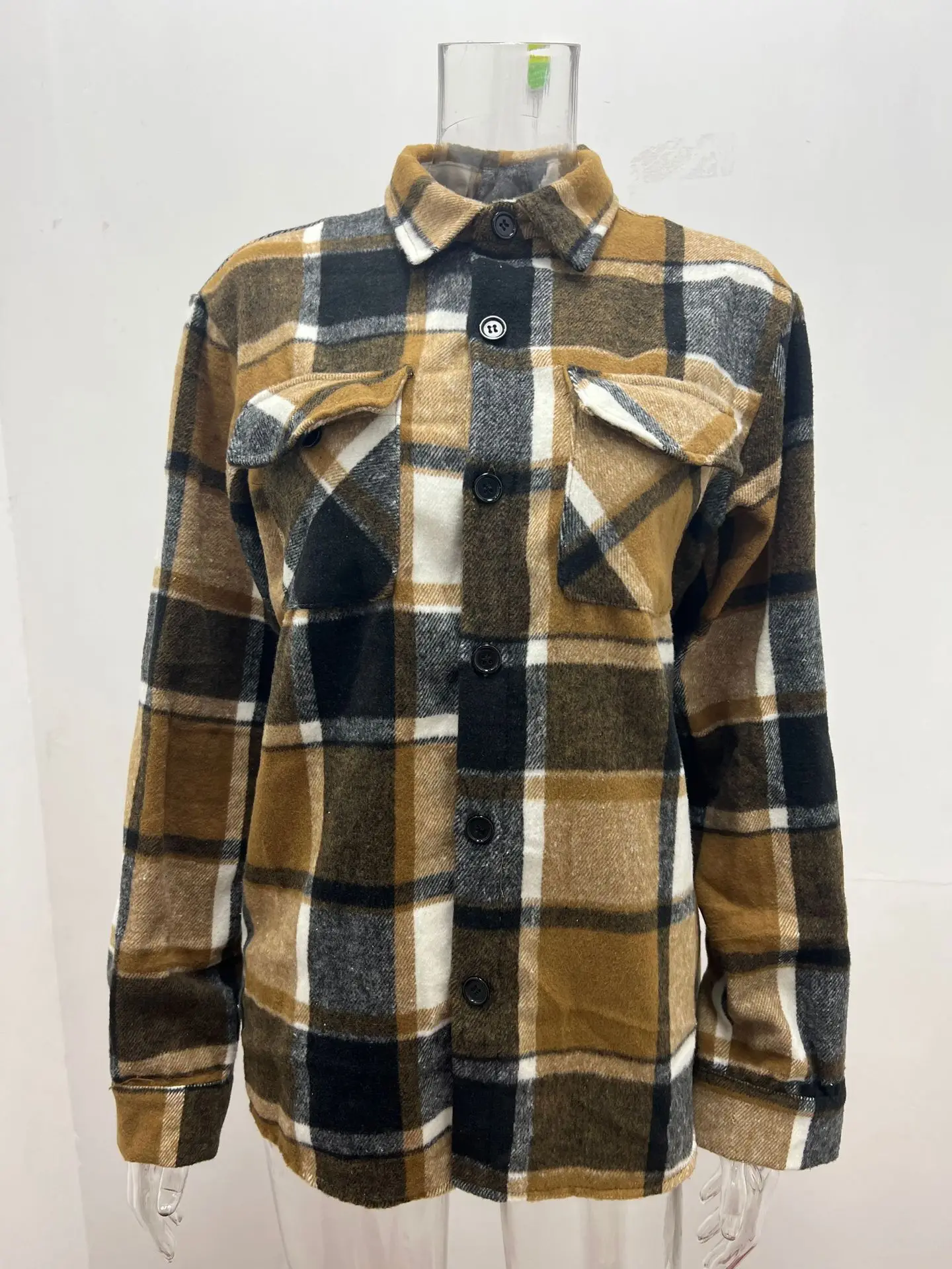 KO3128 Spring and autumn new men's plaid shirt long-sleeved button casual jacket jacket
KO3128 Spring and autumn new men's plaid shirt long-sleeved button casual jacket jacket