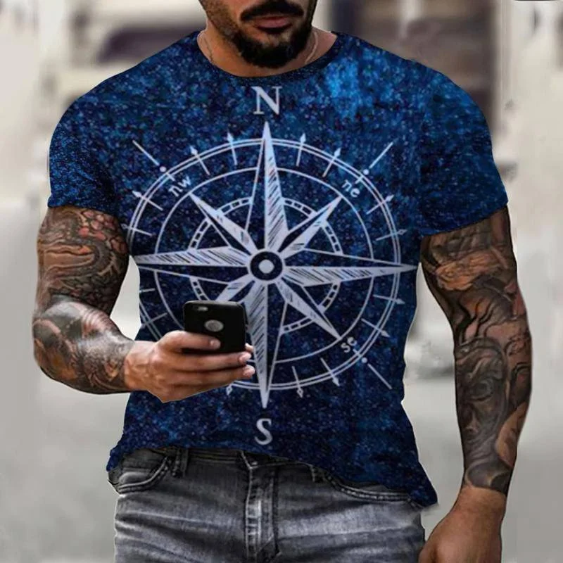 Vintage Compass Tshirt Men Tshirt Street Harajuku Summer T-shirt Short Sleeve Oversized Tops Fashion Casual Men's Clothing 6XL
Vintage Compass Tshirt Men Tshirt Street Harajuku Summer T-shirt Short Sleeve Oversized Tops Fashion Casual Men's Clothing 6XL