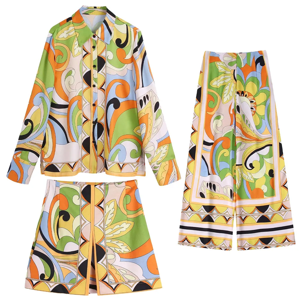 ZATRHMBM 2022 New Fashion Elegant Woman Shirt Long Sleeve Button Printed Lady Blouse +High-Waisted Skirt +Wide Leg Pant Suits
ZATRHMBM 2022 New Fashion Elegant Woman Shirt Long Sleeve Button Printed Lady Blouse +High-Waisted Skirt +Wide Leg Pant Suits