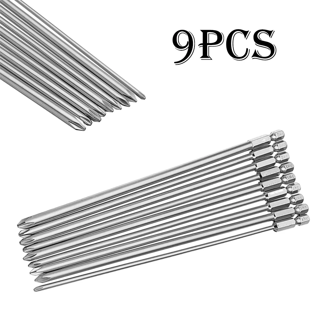 9Pcs 6.35mm Shank 200mm Screwdriver Bits PH1 PH2 Cross Screwdriver Bits Power Driver Tools 1/4'' Hex Shake Air Screwdrivers
9Pcs 6.35mm Shank 200mm Screwdriver Bits PH1 PH2 Cross Screwdriver Bits Power Driver Tools 1/4'' Hex Shake Air Screwdrivers